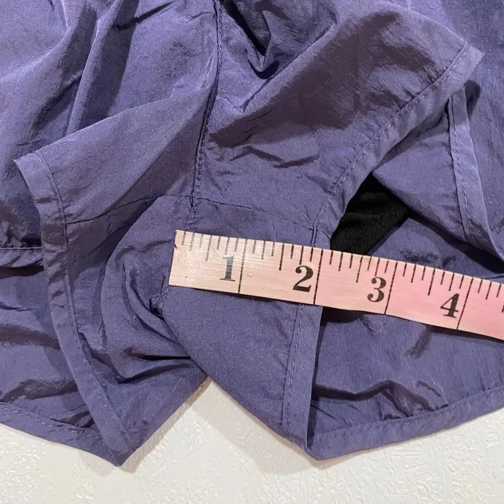 Free People FP Movement Purple Smocked Running Shorts XS High Rise Athletic